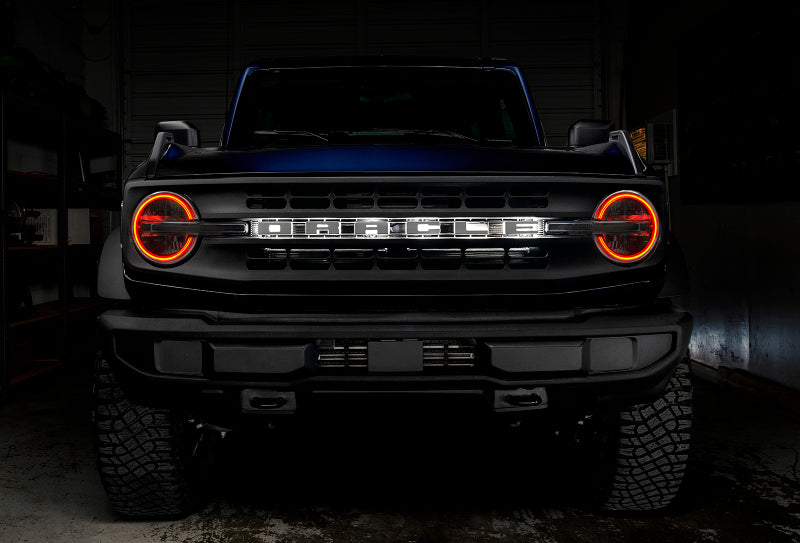 ORACLE Lighting Headlights Oracle 2021 Ford Bronco DRL Upgrade w/ Halo Kit - ColorSHIFT w/ BC1 Controller SEE WARRANTY