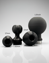 Load image into Gallery viewer, CMM Offroad comparison of accessory mounting ball sizes — available from Offroad Trading Company
