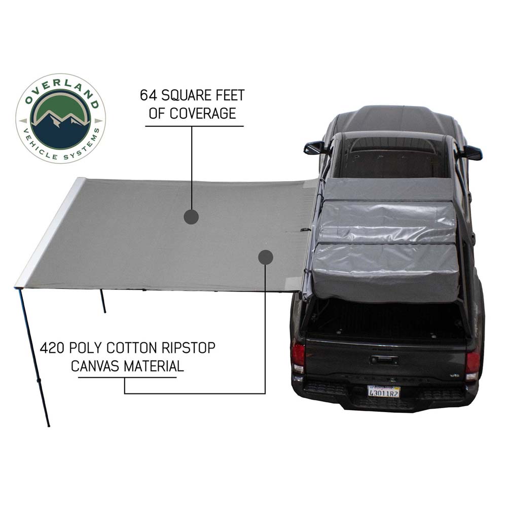 Nomadic Awning 2.5 - 8.0 ft. with Black Cover Overland Vehicle Systems