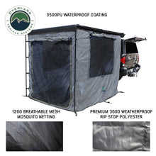Load image into Gallery viewer, HD Nomadic 2.0 Awning Room Enclosure, Grey Body, Green Trim (4 Walls and Floor) Overland Vehicle Systems