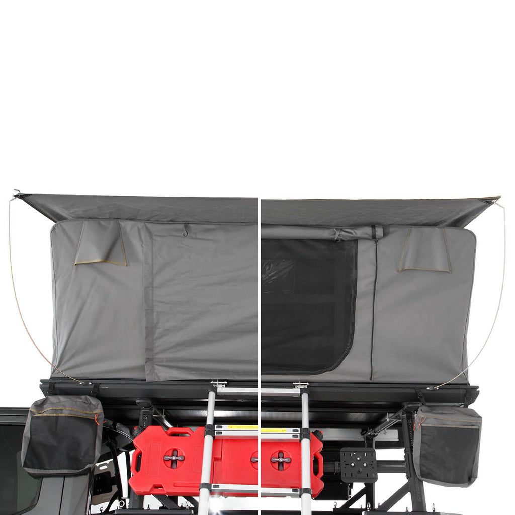 Aluminum Clam Shell Roof Top Tent Sidewinder Side Opening Overland Vehicle Systems