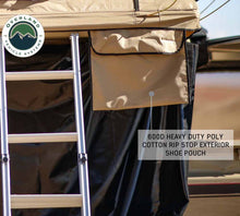 Load image into Gallery viewer, LD TMBK 3 Roof Top Tent With Annex - Tan Base With Green Rain Fly, Black Aluminum Base, Black Ladder Overland Vehicle Systems