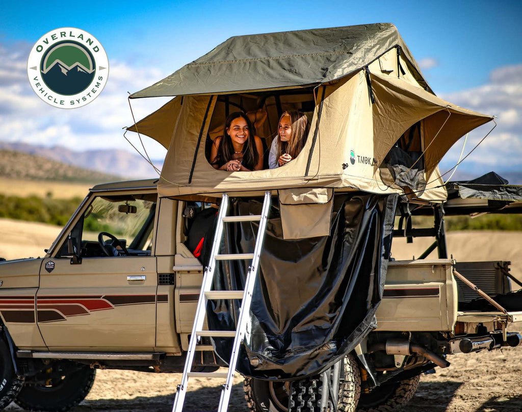 Overland Vehicle Systems Roof Top Tent TMBK Roof Top Tent 18119933 OVS 3 Person w/ Green Rain Fly Overland Vehicle Systems - 18119933