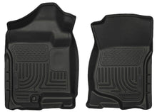 Load image into Gallery viewer, Weatherbeater Front Floor Liners For 2007-2014 Escalade ESV/EXT, Avalanche, Silverado 1500/2500 HD/3500 HD Black Husky Liners