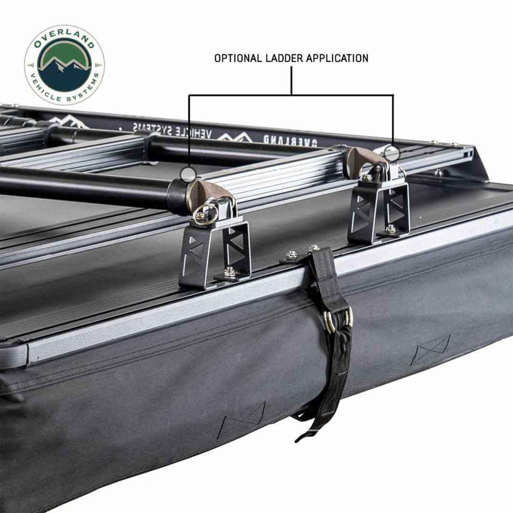 XD Sherpa S4S - Soft Sided Roof Top Tent, 4 Person, Grey Body and Black Rainfly Overland Vehicle Systems