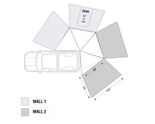 Load image into Gallery viewer, Overland Vehicle Systems Freestanding Passenger Nomadic 270 LT Awning Wall 2 Overland Vehicle Systems