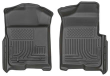 Load image into Gallery viewer, Weatherbeater Front Floor Liners For 2009-2014 F-150 Black Husky Liners