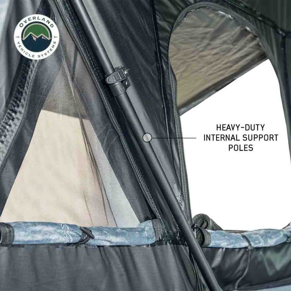 XD Everest 2 - Cantilever Aluminum Roof Top Tent, 2 Person, Grey Body and Black Rainfly Overland Vehicle Systems