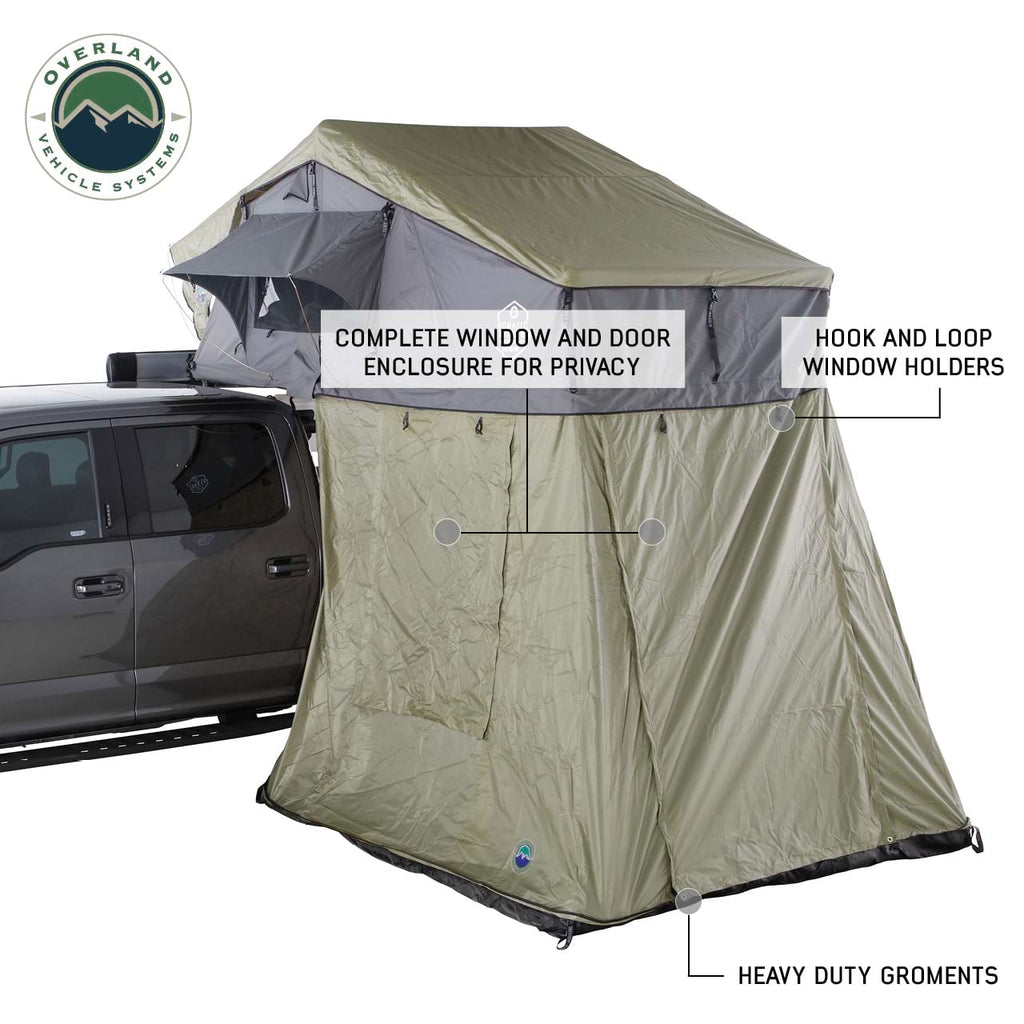 Overland Vehicle Systems Tent Annex Room Nomadic 4 Roof Top Tent Annex - 4 Person Roof Top Tent Annex Overland Vehicle Systems - 18549936