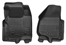 Load image into Gallery viewer, Weatherbeater Front Floor Liners For 2011-2012 F-250/F-350/F-450 Super Duty Husky Liners