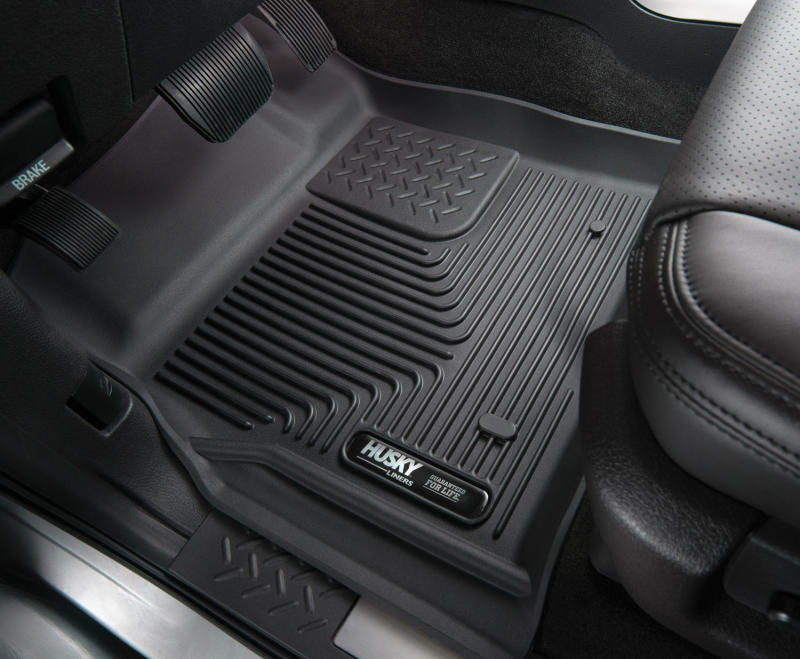 Husky Liners Floor Mats - Rubber Husky Liners 11-15 Ford F-250/F-350 SuperCab X-Act Contour Black 2nd Row Floor Liners