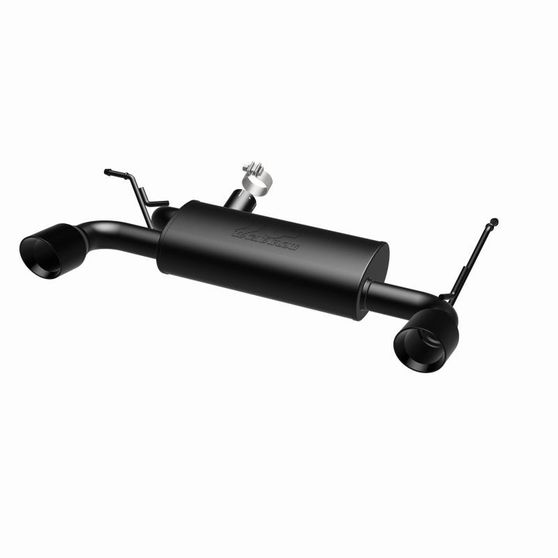 Magnaflow Axle Back MagnaFlow 07-17 Jeep Wrangler JK 3.8/3.6L Dual Split Rear Exit Black Axle-Back Exhaust