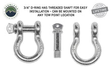 Load image into Gallery viewer, Recovery Shackle 3/4 4.75 Ton Zinc - D Ring Recovery Shackle Overland Vehicle Systems