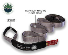 Load image into Gallery viewer, Tow Strap 20000 lbs - 2 x 30' Gray With Black Ends Overland Vehicle Systems