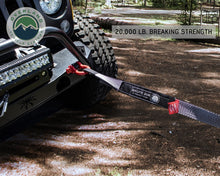 Load image into Gallery viewer, Tow Strap 20000 lbs - 2 x 30' Gray With Black Ends Overland Vehicle Systems