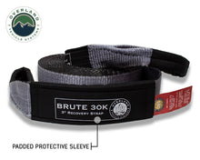 Load image into Gallery viewer, Tow Strap 30 30,000 lb. 3 x 30' Gray Storage Bag Overland Vehicle Systems