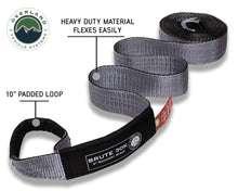 Load image into Gallery viewer, Tow Strap 30 30,000 lb. 3 x 30' Gray Storage Bag Overland Vehicle Systems
