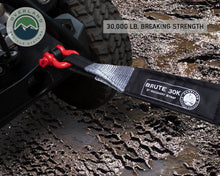 Load image into Gallery viewer, Tow Strap 30 30,000 lb. 3 x 30' Gray Storage Bag Overland Vehicle Systems
