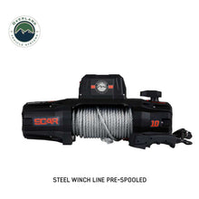 Load image into Gallery viewer, SCAR 10 - 10,000 lb. Winch With Steel Cable and Wireless Remote Overland Vehicle Systems