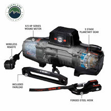 Load image into Gallery viewer, SCAR 10P - 10,000 lb. Winch With Synthetic Rope and Wireless Remote Overland Vehicle Systems