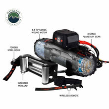 Load image into Gallery viewer, Overland Vehicle Systems Winches SCAR 12 - 12,000 lb. Winch With Steel Cable and Wireless Remote Overland Vehicle Systems - 19119901