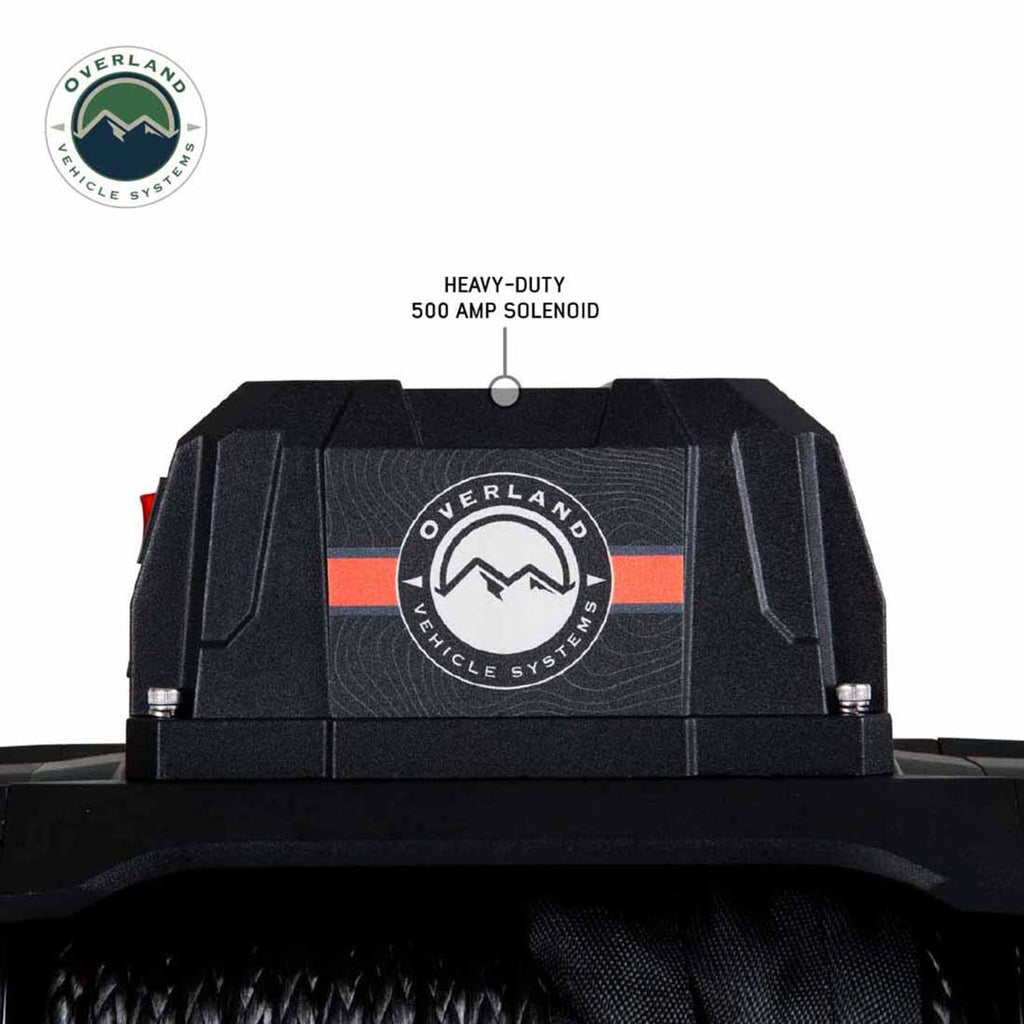 Overland Vehicle Systems Winches SCAR 12 - 12,000 lb. Winch With Steel Cable and Wireless Remote Overland Vehicle Systems - 19119901