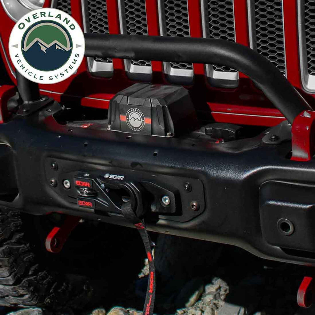 SCAR 12 - 12,000 lb. Winch With Steel Cable and Wireless Remote Overland Vehicle Systems