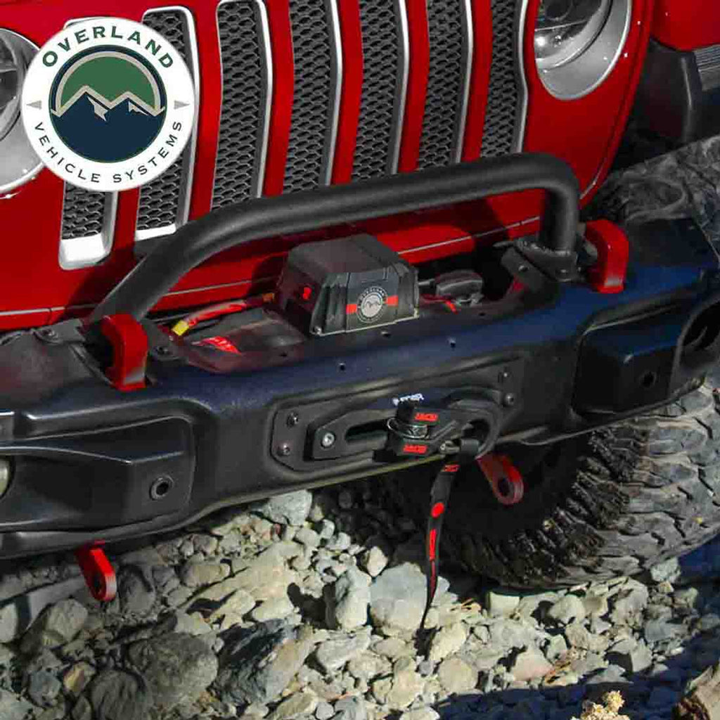 SCAR 12 - 12,000 lb. Winch With Steel Cable and Wireless Remote Overland Vehicle Systems