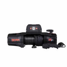 Load image into Gallery viewer, SCAR 12P - 12,000 lb. Winch With Synthetic Rope and Wireless Remote Overland Vehicle Systems