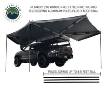 Load image into Gallery viewer, Nomadic Awning 270 Degree - Driver Side Dark Gray Overland Vehicle Systems