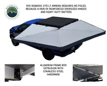 Load image into Gallery viewer, 270 Degree Awning Free Standing - Nomadic 270 LT - Dark Gray Overland Vehicle Systems