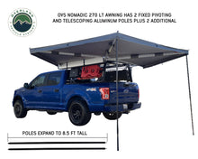 Load image into Gallery viewer, 270 Degree Awning Free Standing - Nomadic 270 LT - Dark Gray Overland Vehicle Systems