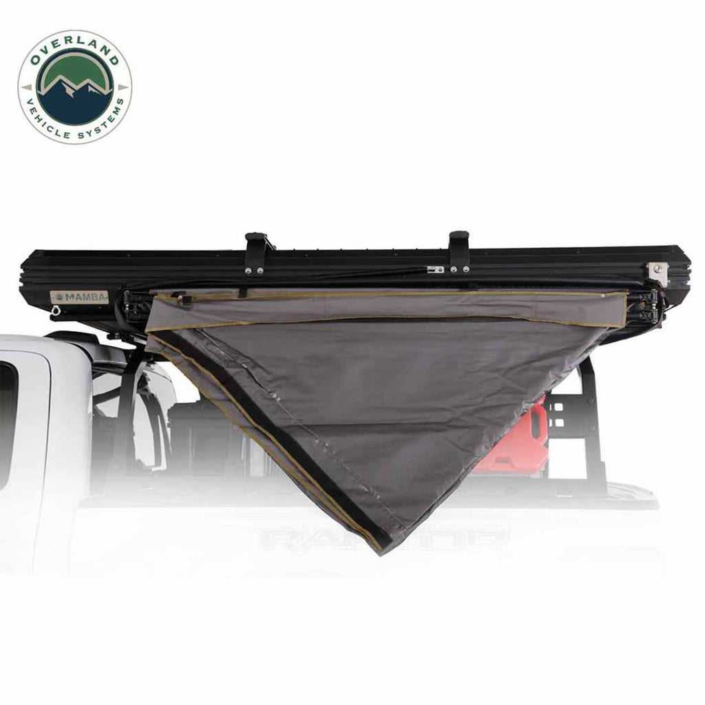 HD Nomadic 180 LTE - Awning, Grey Body, Green Trim and Black Travel Cover Overland Vehicle Systems