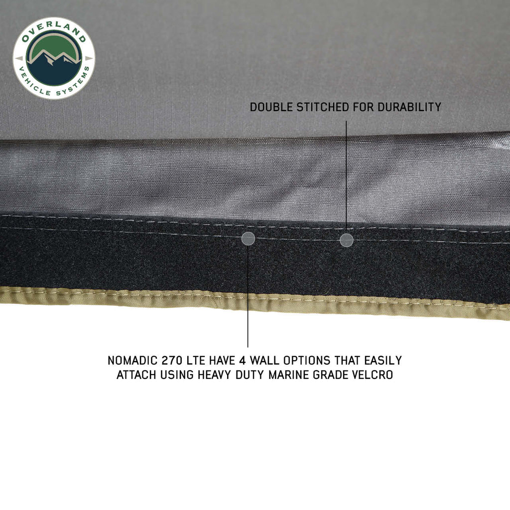 Nomadic 270 LTE Passenger Side 270 Degree Awning Overland Vehicle Systems