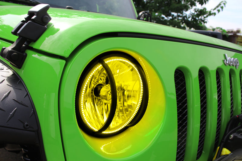 ORACLE Lighting Headlights Oracle 07-16 Jeep Wrangler JK SMD HL - ColorSHIFT w/ BC1 Controller SEE WARRANTY