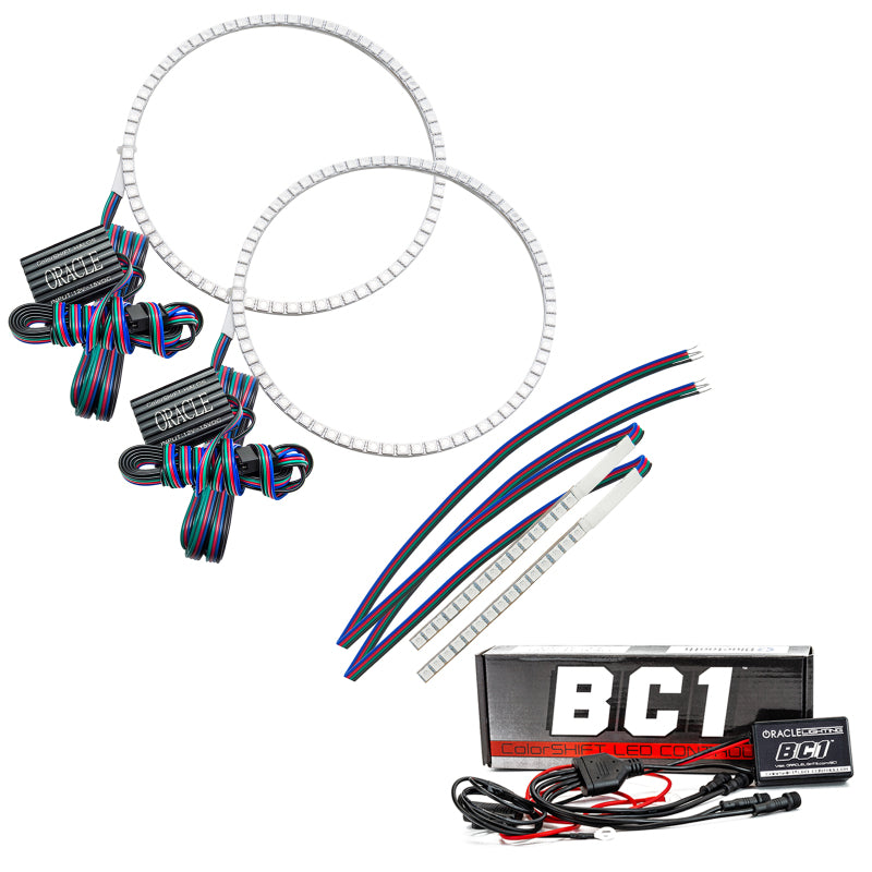 ORACLE Lighting Headlights Oracle 21-22 Ford Bronco Headlight Halo Kit w/DRL Bar - Base Headlights -w/BC1 Cntrl SEE WARRANTY