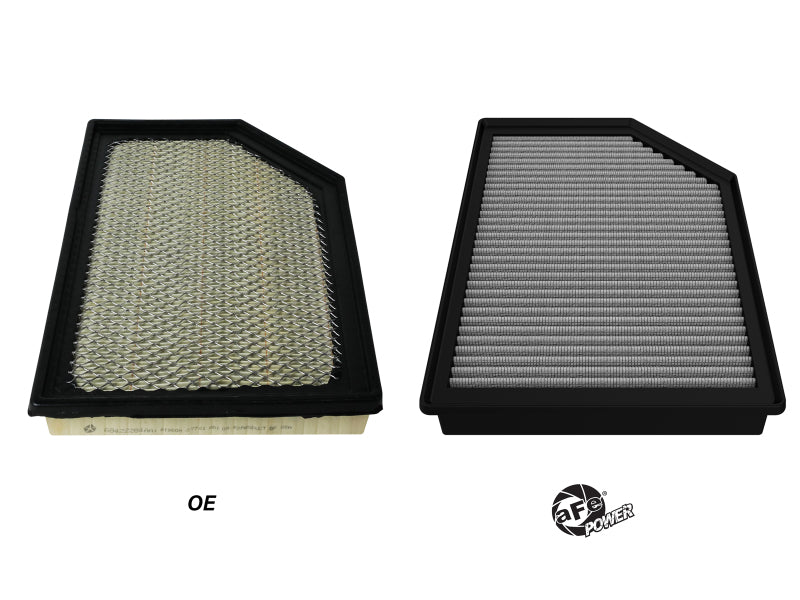 aFe Air Filters - Universal Fit aFe MagnumFLOW Pro DRY S OE Replacement Filter 22-23 Jeep Grand Wagoneer V8-6.4L