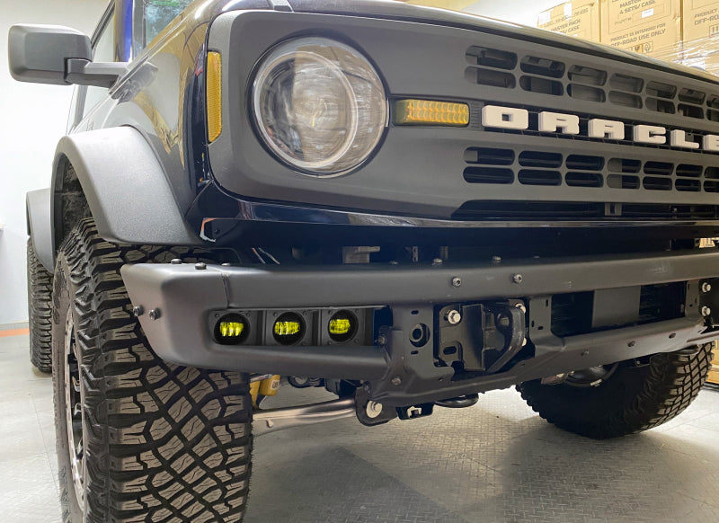 ORACLE Lighting Fog Lights ORACLE Lighting 21-22 Ford Bronco Triple LED Fog Light Kit for Steel Bumper - Yellow SEE WARRANTY