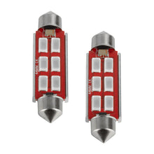 Load image into Gallery viewer, ORACLE Lighting Bulbs Oracle 44MM 6 LED 3-Chip Festoon Bulbs (Pair) - Red SEE WARRANTY