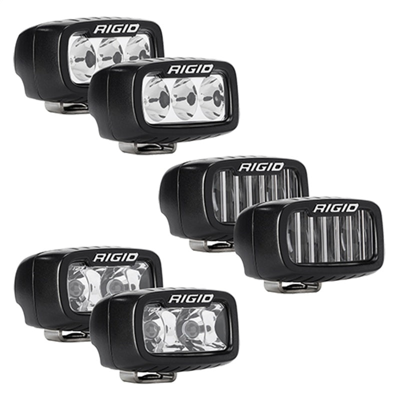 Rigid Industries Light Mounts Rigid Industries 2021+ Ford Mod Bumper Triple SR-M Fog Light Kit