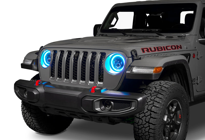 ORACLE Lighting Headlights Oracle Jeep Wrangler JL/Gladiator JT 7in. High Powered LED Headlights (Pair) - Dynamic SEE WARRANTY