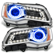Load image into Gallery viewer, ORACLE Lighting Headlights Oracle 11-14 Chrysler 300C NON HID LED Halo Headlights Chrome Housing - Blue