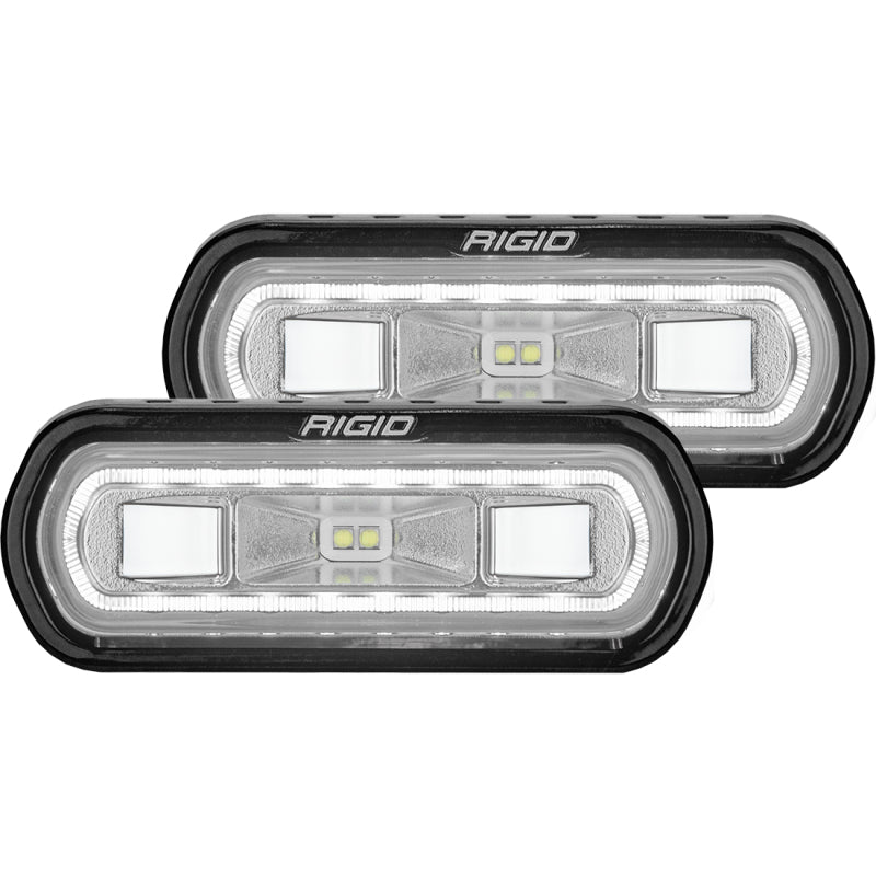 Rigid Industries Light Bars & Cubes Rigid Industries SR-L Series Surface Mount LED Spreader Pair w/ White Halo - Universal