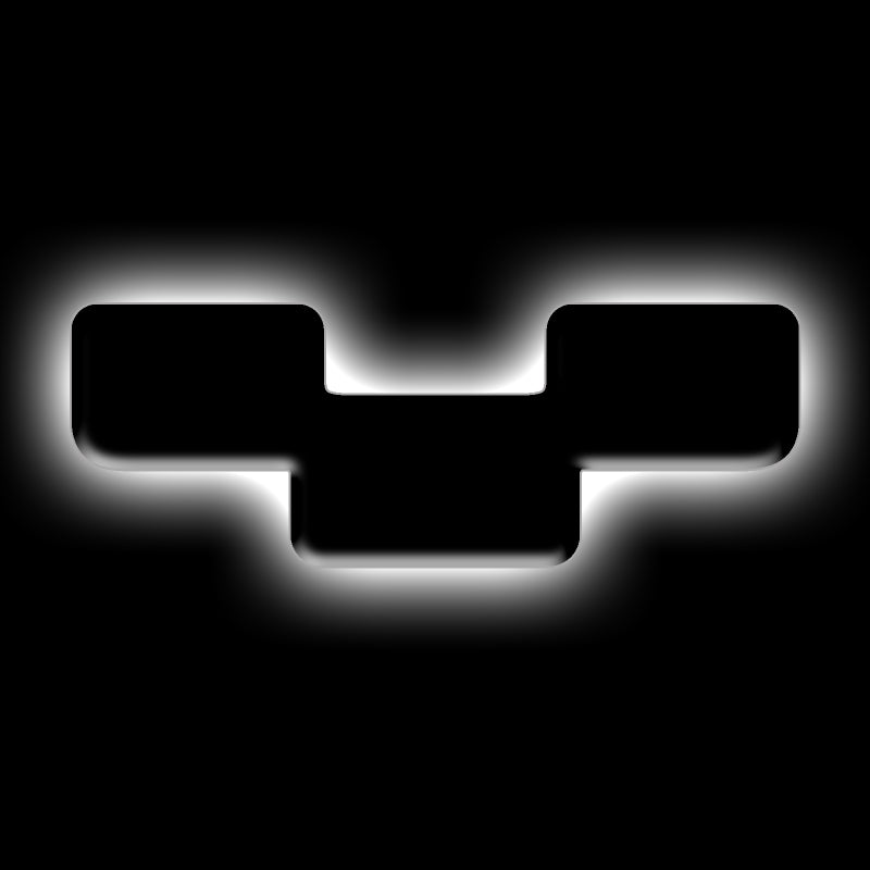 ORACLE Lighting Light Accessories and Wiring ORACLE Lighting Universal Illuminated LED Letter Badges - Matte Blk Surface Finish - Y SEE WARRANTY