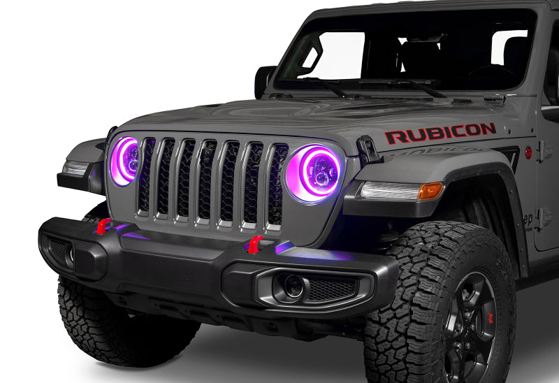 ORACLE Lighting Headlights Oracle Jeep Wrangler JL/Gladiator JT 7in. High Powered LED Headlights (Pair) - Dynamic SEE WARRANTY