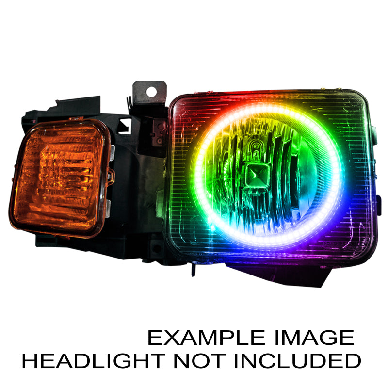 ORACLE Lighting Headlights Oracle Hummer H3 05-10 Halo Kit - Dynamic ColorSHIFT SEE WARRANTY