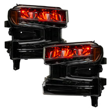 Load image into Gallery viewer, ORACLE Lighting Headlights Oracle 19-21 Silverado/Sierra 1500 RGB Demon Eye Headlight Kit - w/o Controller SEE WARRANTY