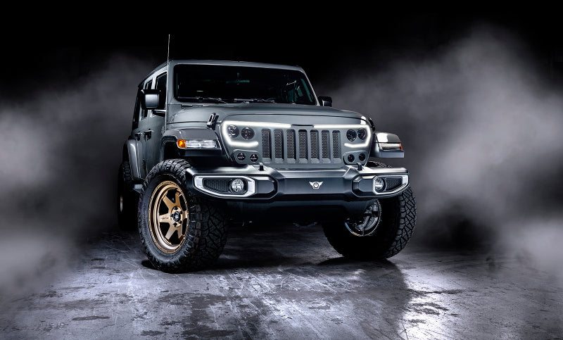 ORACLE Lighting Light Accessories and Wiring Oracle VECTOR Series Full LED Grille - Jeep Wrangler JL/JT - NA SEE WARRANTY