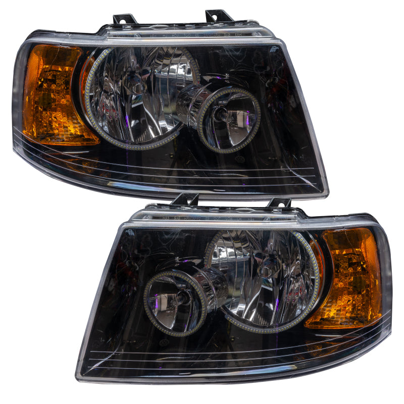 ORACLE Lighting Headlights Oracle 03-06 Ford Expedition SMD HL - Black - ColorSHIFT w/ Simple Controller SEE WARRANTY
