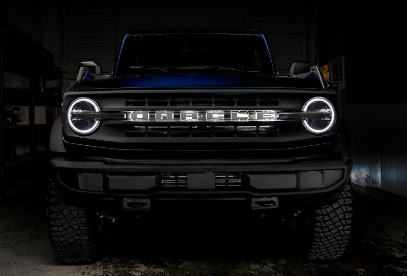 ORACLE Lighting Headlights Oracle 2021 Ford Bronco DRL Upgrade w/ Halo Kit - ColorSHIFT w/ BC1 Controller SEE WARRANTY